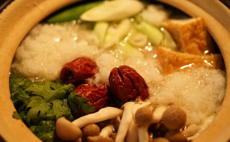 なつめ レシピ 『 野菜たっぷり みぞれ 鍋 』