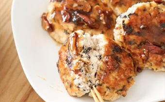 なつめ レシピ『 鶏肉 と ひじき の つくね風豆腐ハンバーグ 』